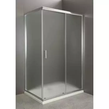 Душевой уголок BelBagno Uno AH-1 100х80 правый, рифленый Punto, с поддоном, хром (UNO-AH-1-100/80-P-Cr, TRAY-BB-AH-100/80-15-W-R)