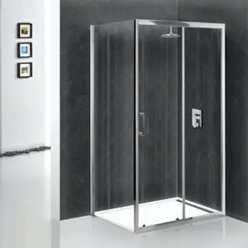 Душевой уголок BelBagno Uno AH-1 120х80 правый, прозрачный, с поддоном, хром (UNO-AH-1-120/80-C-Cr, TRAY-BB-AH-120/80-15-W-R)