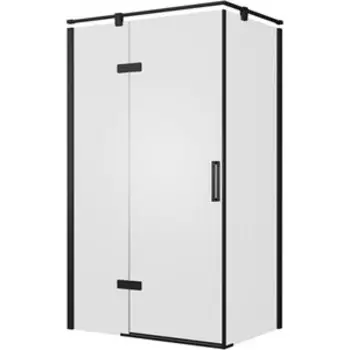 Душевой уголок Bravat Blackline 120x80 левый, прозрачный, черный (BS120.3112AB)