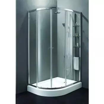 Душевой уголок Cezares Anima RH-2 R 120x100 правый, прозрачный, хром, с поддоном