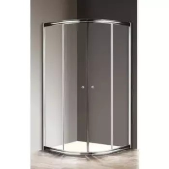 Душевой уголок Cezares Giubileo R-2 90x90 прозрачный, бронза (GIUBILEO-R-2-90-SCORREVOLE-C-Br)