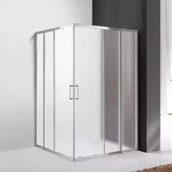 Душевой уголок Cezares Molveno AH-22 120x110 рифленый Punto, хром (MOLVENO-AH-22-120/110-P-Cr)