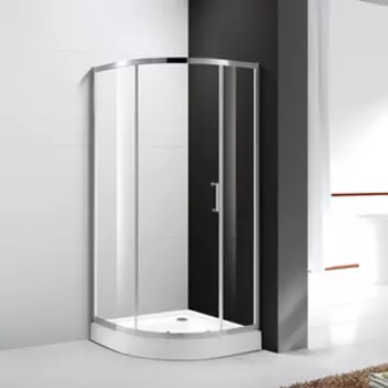Душевой уголок Cezares Molveno R-1 90x90 с поддоном, прозрачный, хром (MOLVENO-R-1-90-C-Cr-IV, ЛП00180)