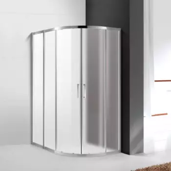 Душевой уголок Cezares Molveno RH-2 120x90 рифленый Punto, хром (MOLVENO-RH-2-120/90-P-Cr)