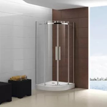 Душевой уголок Cezares Stylus-M R-2 100x100 прозрачный, хром (STYLUS-O-M-R-2-100-C-Cr)