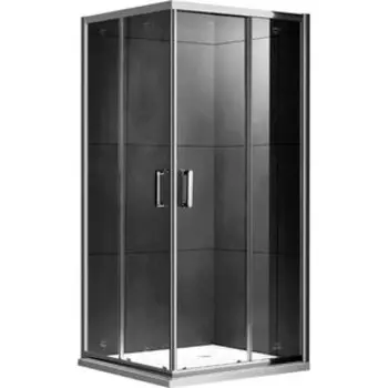 Душевой уголок Gemy Victoria 80x80 с поддоном, прозрачный, хром (S30152, ЛП00007)