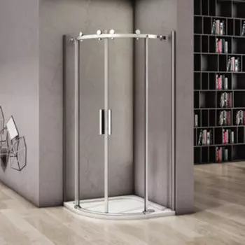 Душевой уголок Good Door Altair R-TD 90х90 с поддоном, прозрачный, хром