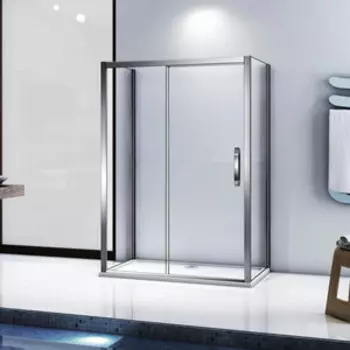 Душевой уголок Good Door Antares WTW+SP+SP 140х90 с поддоном, прозрачный, хром