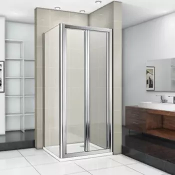 Душевой уголок Good Door Infinity SD+SP 90х80 с поддоном, прозрачный, хром