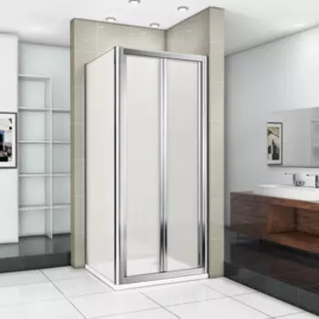 Душевой уголок Good Door Infinity SD+SP 80х90 с поддоном, матовый Grape, хром