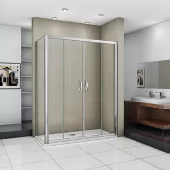 Душевой уголок Good Door Infinity WTW-TD+SP 170х90 прозрачный, хром