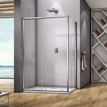 Душевой уголок Good Door Lira WTW+SP 130х90 с поддоном, прозрачный, хром (WTW-130/140)