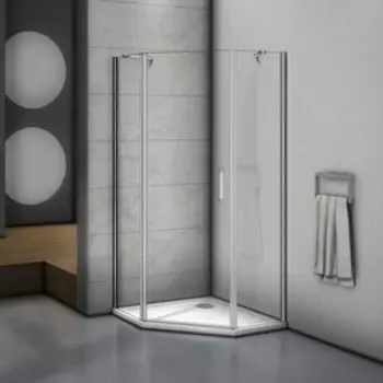 Душевой уголок Good Door Mokka PNT 100х100 с поддоном, прозрачные, хром матовый
