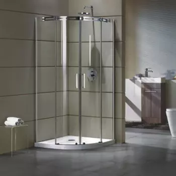 Душевой уголок Grossman Galaxy 100x100 с поддоном, прозрачный, хром (GR-4100, GR-119210020)