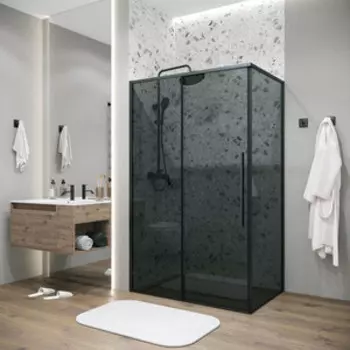 Душевой уголок Grossman Galaxy 140х90 тонированный, черный матовый (120.K33.01.1490.21.10)