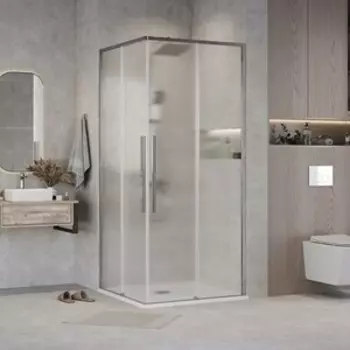 Душевой уголок Grossman Galaxy 70х70 шиншилла, хром (300.K33.01.7070.10.02)