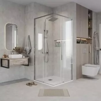 Душевой уголок Grossman Galaxy 80х70 прозрачный, хром (300.K33.01.8070.10.00)