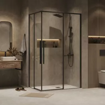 Душевой уголок Grossman Galaxy 90x80 прозрачный, черный матовый (300.K33.01.9080.21.00)