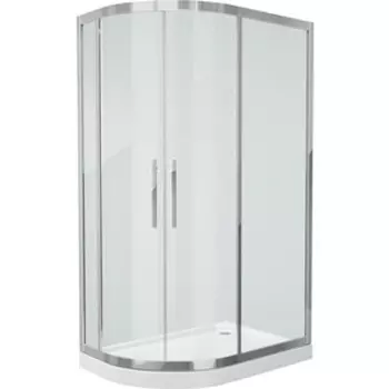 Душевой уголок Grossman Pragma 120x80 прозрачный, серебро, правый (PR-120SR)