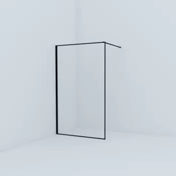 Душевой уголок IDDIS Slide Walk-In 120x120 стекло прозрачное, профиль черный (SLI8BS2i23)