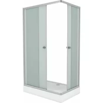 Душевой уголок Niagara Eco 100x80 с поддоном, матовый, хром матовый (0181422Q)