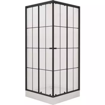 Душевой уголок Niagara Nova 100х100 на поддоне, прозрачные, черный NG-0100-14