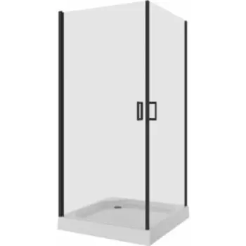 Душевой уголок Niagara Nova 100x100 прозрачный, черный (NG- 6804-08 BLACK)