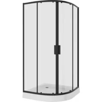 Душевой уголок Niagara Nova 100x100 прозрачный, черный (NG-6807-08 BLACK