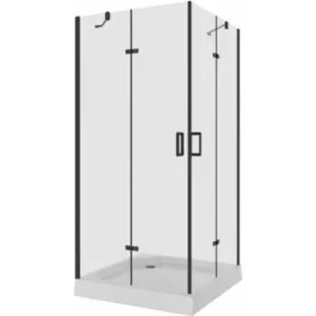 Душевой уголок Niagara Nova 100x100 прозрачный, черный (NG- 6814-08 BLACK)