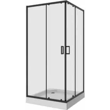 Душевой уголок Niagara Nova 100x100 прозрачный, черный (NG- 6809-08 BLACK)