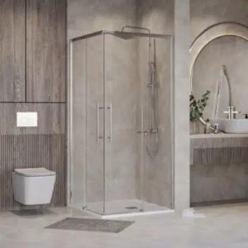 Душевой уголок Niagara Nova 100x100 прозрачный, хром (NG-6630-34)