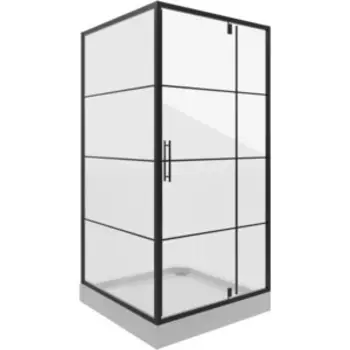 Душевой уголок Niagara Nova 90х90 прозрачная, черный (02900831BLACK)