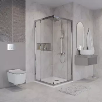 Душевой уголок Niagara Nova 90x90 прозрачный, хром (NG-6633-34)