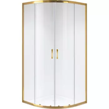 Душевой уголок Niagara Nova 90x90 прозрачный, желтое золото (64060811GOLD)