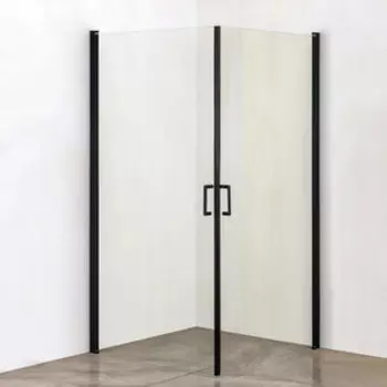 Душевой уголок Orange E04 100x100 прозрачный, черный (E04-100TB)