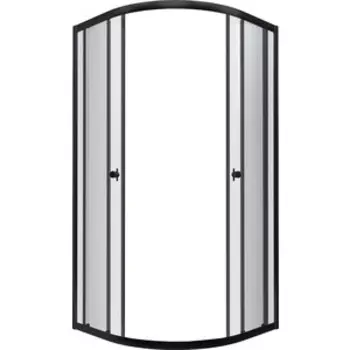 Душевой уголок Triton Альфа-Блэк 90х90 прозрачный, черный (Щ0000054224/Щ0000053249)