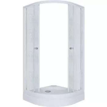 Душевой уголок Triton Риф А 90x90 профиль белый, стекла Грейс (Щ0000025415)