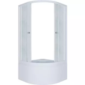 Душевой уголок Triton Риф Б 90x90 профиль белый, стекла Грейс (Щ0000025417)