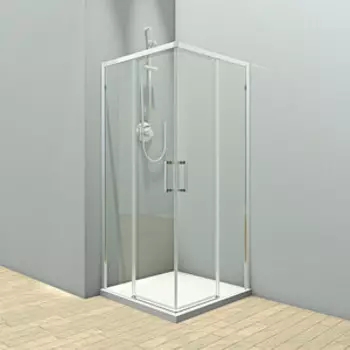 Душевой уголок Veconi Rovigo 100x100 прозрачный, хром (RV47-100-01-C4)