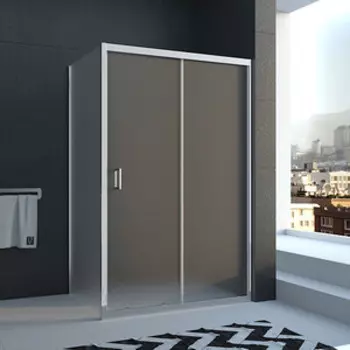 Душевой уголок Veconi Rovigo 130x70 рифленый Pear, хром (RV046-13070PR-02-19C1)