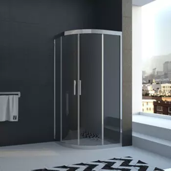 Душевой уголок Veconi Rovigo 80x80 стекло прозрачное, профиль хром (RV05-80PL-01-19C1)