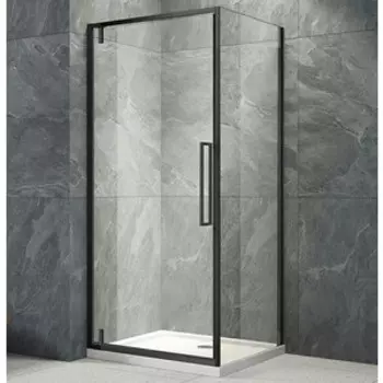 Душевой уголок Veconi Rovigo RV-033B 90х90 прозрачный, черный (RV033B-9090-01-C7)