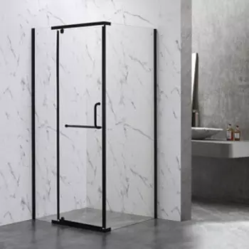 Душевой уголок Veconi Rovigo RV-18B 100x100 прозрачный, черный (RV18B-100-01-C5)