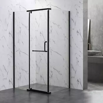 Душевой уголок Veconi Rovigo RV-19B 100x90 прозрачный, черный (RV19B-10090-01-C6)