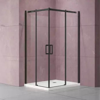 Душевой уголок Vincea Dice 90х90 прозрачный, черный (VSS-4D900CLB)
