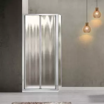 Душевой уголок Vincea Garda VSR-1G2 90x80 рифленый Шиншилла, хром (VSR-1G8090CH)