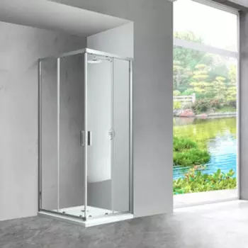 Душевой уголок Vincea Scala VSS-2SC 100x80 с акриловым поддоном, прозрачный, хром