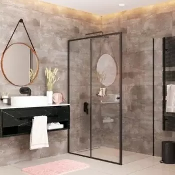 Душевой уголок Wasserkraft Dill 61S 140х100 прозрачный, черный (61S37)