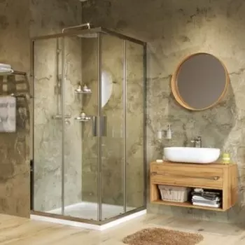 Душевой уголок Wasserkraft Lippe 45S 80х80 прозрачный, хром (45S02)