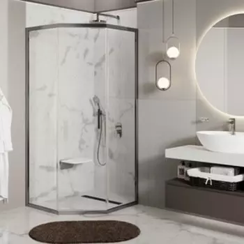 Душевой уголок Wasserkraft Naab 86S 100х100 прозрачный, хром (86S38)